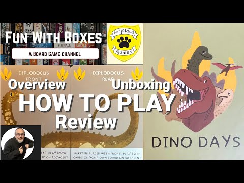 Dino Days Card Game | Unboxing, How to Play & Review | Farplace Animal Rescue Charity | Days Game 3