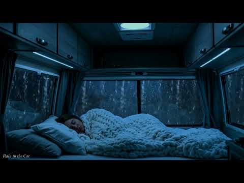⚡️ Rain Sounds on Car Window with Thunder | Deep Sleep, Relaxation, and Stress Relief | White Noise