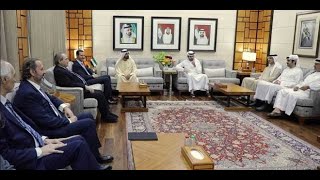 لقاء الرئيس الأسد والشيخ محمد بن راشد آل مكتوم نائب رئيس دولة الإمارات