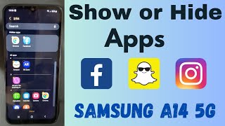 How to Hide Apps in Samsung Galaxy A14 5G | Find Hidden Apps in Samsung