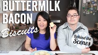 Buttermilk Bacon Biscuits - Behind the Scenes (6/4/14) | Chef Julie Yoon