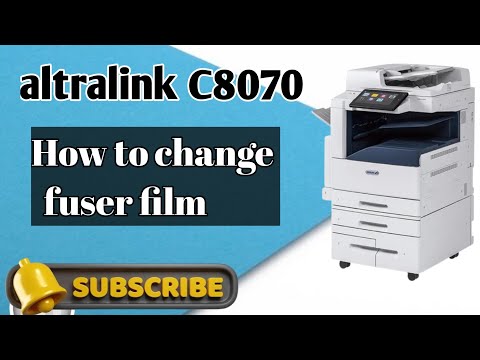 How to change fuser film Xerox® workcenter® 8045,8055,8070 #xerox #vlogs #YouTube