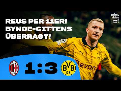 BVB zieht ins Achtelfinale ein! | AC Mailand 1:3 Borussia Dortmund | Highlights - Champions League