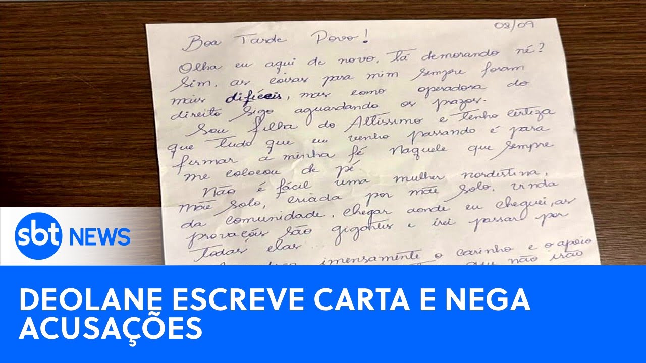 Presa, Deolane diz ser inocente: "Não há uma prova sequer" | #SBTNewsnaTV (09/09/2024)