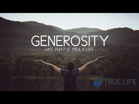 Generosity - Purpose Driven Giving (2 of 2)