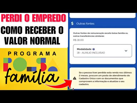COMO VOLTAR A RECEBER O VALOR NORMAL DO BOLSA FAMÍLIA DEPOIS DE SAIR DO EMPREGO- REGRA DE PROTEÇÃO