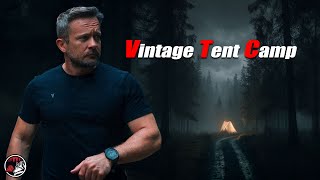 Camping in a Vintage Style Tent in a Rain Forest - Camping Adventure