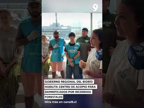 Gobierno Regional del Biobío habilita centro de acopio para damnificados