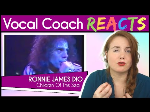 Vocal Coach reacts to Ronnie James Dio - Children of the Sea - Live `83