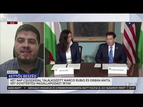 Orbán Anita két nap csúszással találkozott Marco Rubio amerikai külügyminiszterrel - HírTV