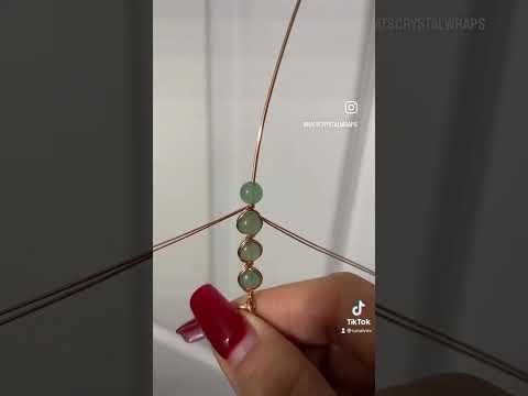 Wire wrapped bracelet tutorial | Wire wrapped jewelry | Make jewelry with me | Small business owner