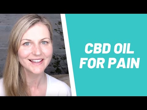 CBD Oil for Pain and Chronic Pain - Dr Dani Gordon