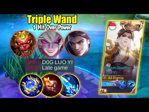 Luo Yi Unkillable !! Combination Double Stun Triple Wand Item | Build Luo Yi Tersakit 2022 - MLBB