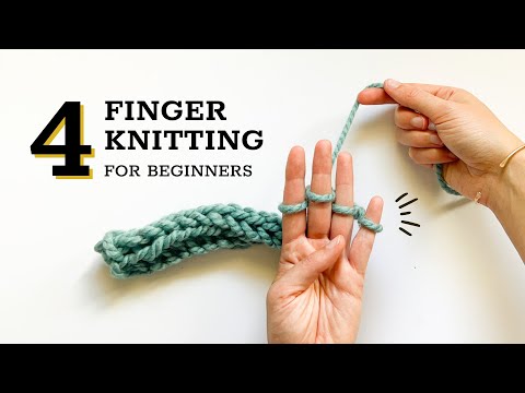 Finger Knitting for Beginners: 2 Minute Step-by-Step Instructions!