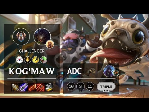Kog'Maw ADC vs Aphelios - KR Challenger Patch 10.4