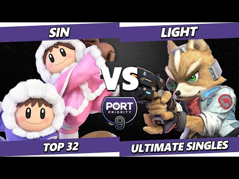Port Priority 9 - Sin (Ice Climbers) Vs. Light (Fox) Smash Ultimate - SSBU