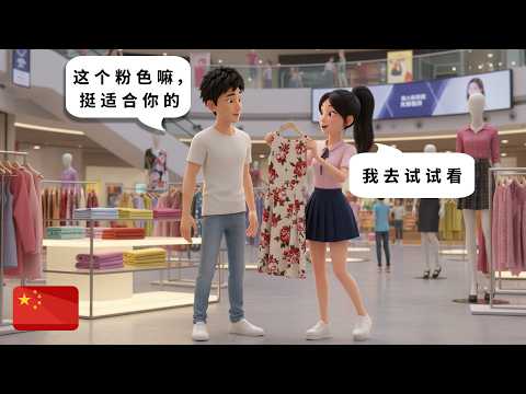 Learn Chinese Through Conversations: Talking About Fashion | HSK 3 Listening Practice