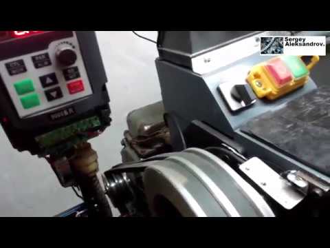 Привод настольного токарного от асинхронного двигателя Настройка частотника ECOGOO 9000 1T