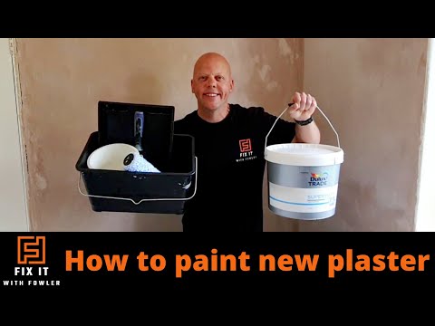 How To Paint New Plaster Like A PRO!