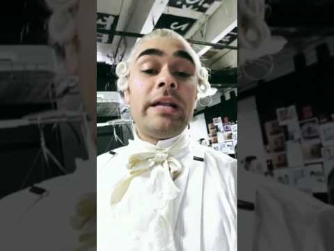 Andrew Chappelle as King George III - Hamilton Cast InstaStory