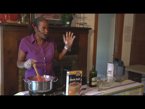 How to make Beet Burgers w/ gravy and Carob Ice Cream Pie, plus more.