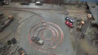 mexican airfield routed slot track, donuts and burnout