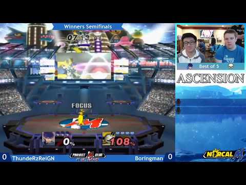 "Ascension 9/15/18" - ThundeRzReiGN (Ike/Ganon/CF) v. Boringman (MK/Lucario) - Winners Semis
