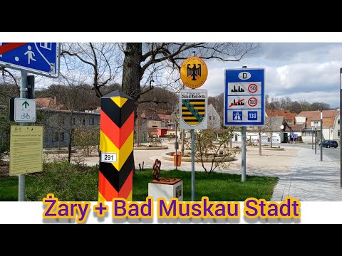 Żary.Miasto w województwie lubuskim  + Deutchland.Bad Muskau Stadt
