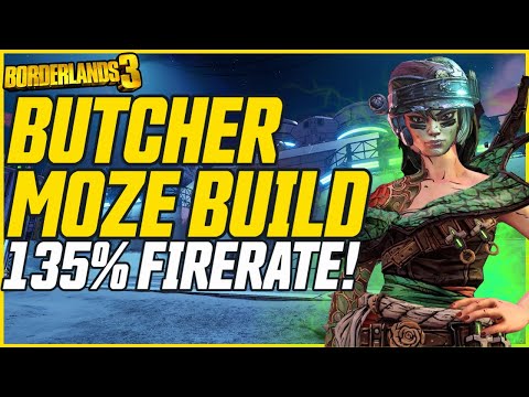 NEW MOZE BUILD! Insane Fire Rate & Damage! // Borderlands 3 Level 72 Butcher Moze Build