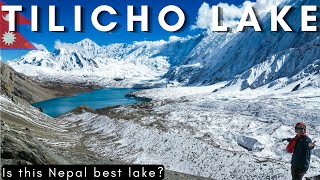INSANE trek to TILICHO LAKE, best one in Nepal? Mustang Motovlog EP8