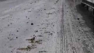 Casella waste on the road.