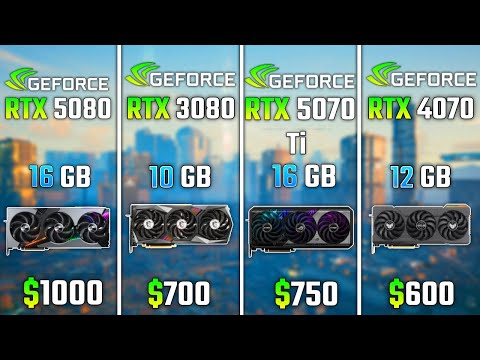 RTX 5080 vs RTX 3080 vs RTX 5070 Ti vs RTX 4070 | Test in 6 Games