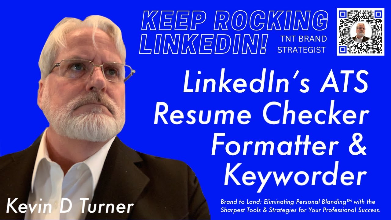 LinkedIn's ATS Resume Check, Format & Keyword, Discon 6.24 w ...