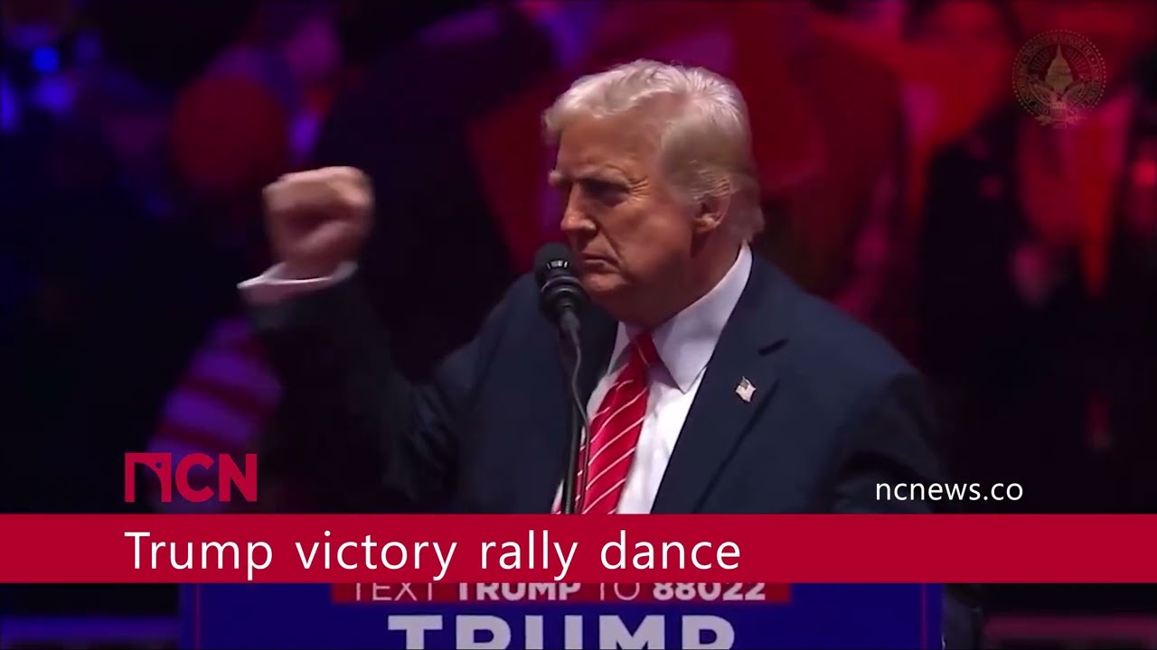 Wildest End to political Rally Donald Trump Becomes 47th President Closes Ceremony with Iconic Dance