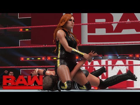 WWE 2K19 RAW UNIVERSAL WOMEN'S CHAMPIONSHIP BECKY LYNCH VS JADE