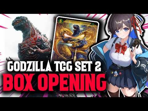 The KING Returns! Godzilla Card Game Set 2 Monsters Raid Again Booster Box Opening!