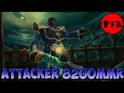 Dota 2 - Attacker 8200 MMR Plays Kunkka vol #9 - Ranked Match