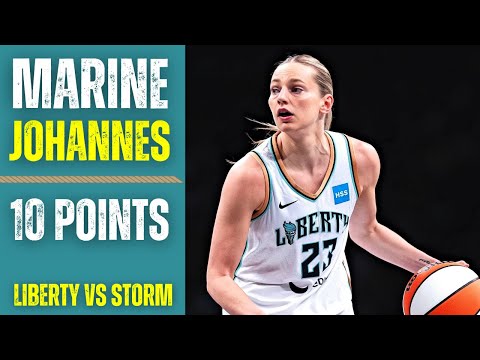 Marine Johannès 10 PTS 3 STEALS | NEW YORK LIBERTY vs SEATTLE STORM