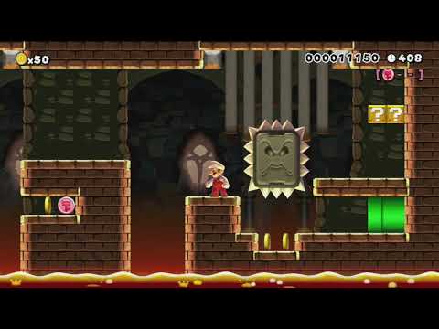 WORLD 6-8　～ドシンととどろく パワフルドッスンの城～ by シュン - Super Mario Maker - No Commentary 1bo