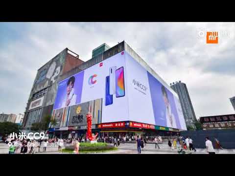 [1972019] Vương Nguyên x 小米CC9 xuất hiện trên màn hình khổng lồ ngoài trời đầu tiên của Trùng Khánh