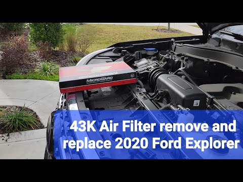 2020 (21-22) Ford Explorer air filter remove and replace