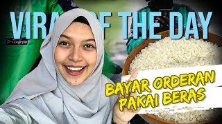 VIRAL OF THE DAY: Pengemudi Ojol Dibayar Pakai 1 Kg Beras, Penumpang Tak Punya Uang