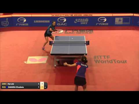 2015 GERMAN OPEN WS R16 LIU Fei CHN vs SAMARA Elisabeta ROU