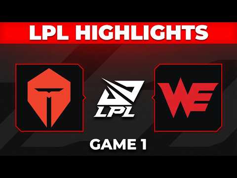 TES vs WE Highlights Game 1 | LPL 2026 Playoffs | Top Esports vs Team WE