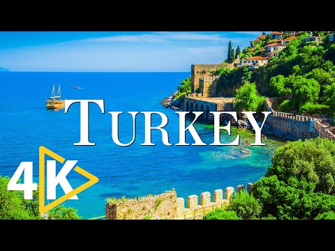 FLYING OVER TURKEY (4K UHD) - Relaxing Music Along With Beautiful Nature - 4K Video Ultra HD