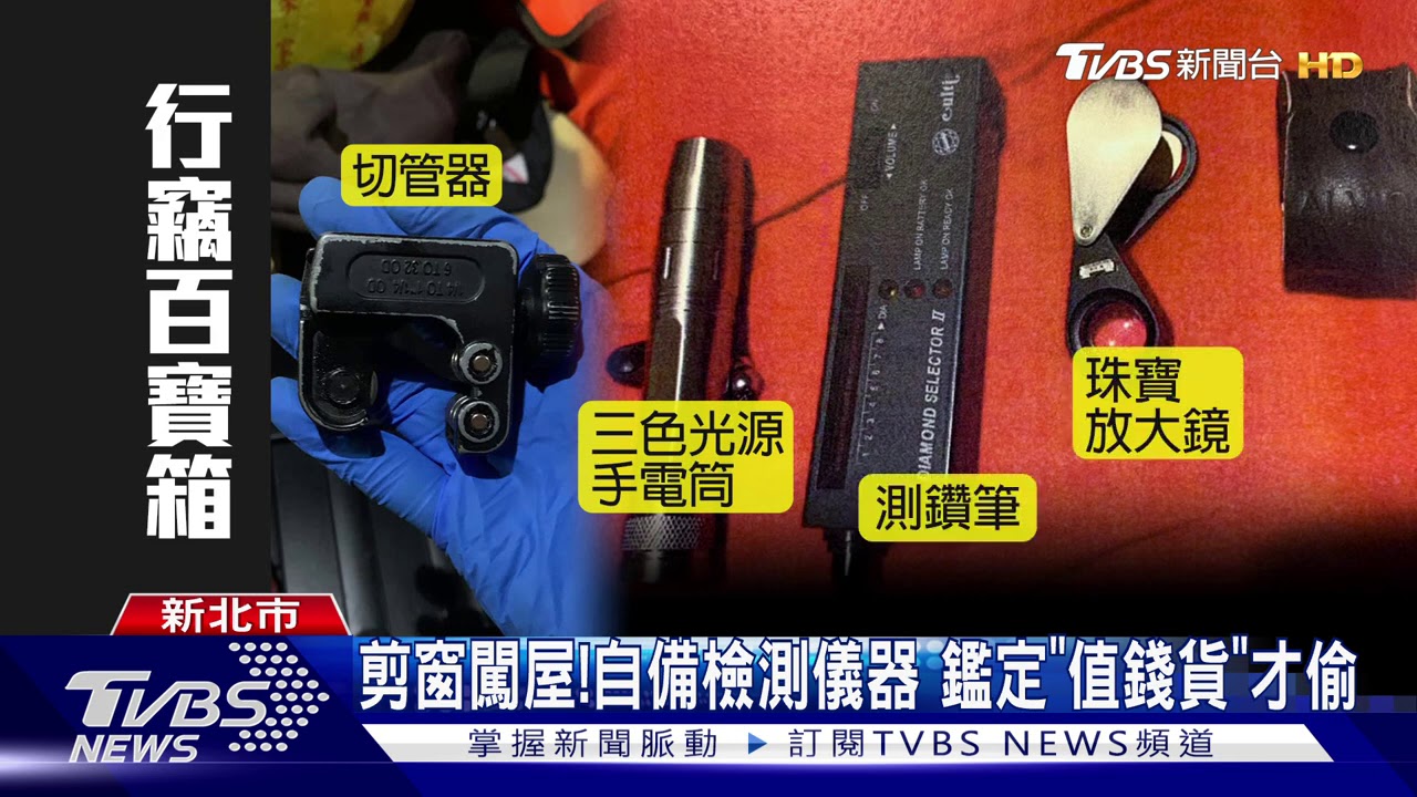 抓到了！　新北剪窗蜘蛛盜闖11戶偷3百萬