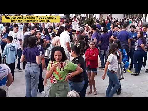 Bastidores final do desfile cívico 7 de setembro Tenente Laurentino Cruz RN 