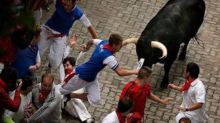 Spanien: neun Verletzte beim vierten San-Fermín-Stierlauf in Pamplona