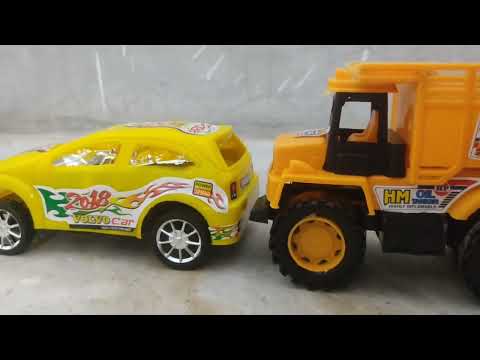Police car, JCB Excavator, Construction Vehicles catch thief - Toy for kids