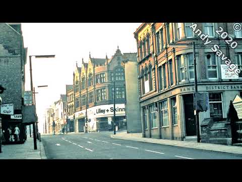 Derby Then and now : St Peters Street view of Babington Lane 1960 to 2020